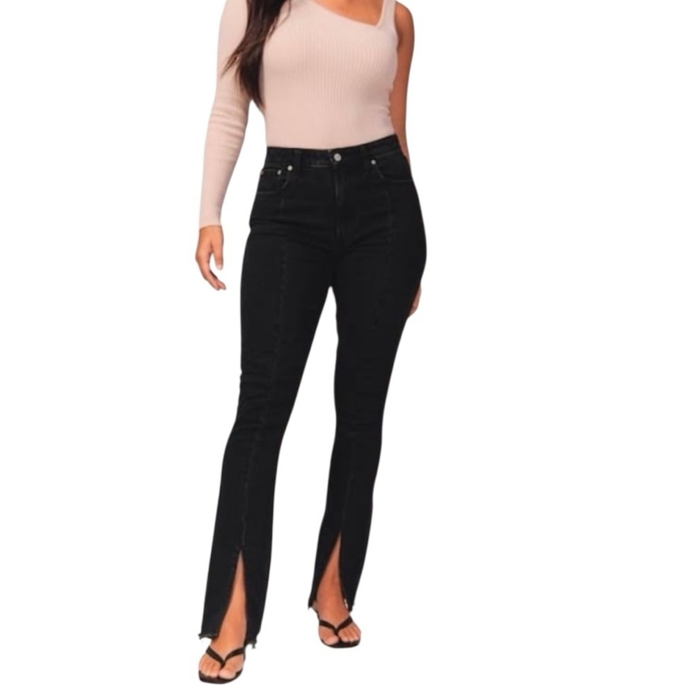 Abercrombie - High Rise Skinny Jeans with Front Slit Sz 10
